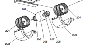Fan motor Mitsubishi SEZ-KD35VA