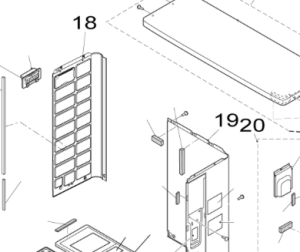 Vänster sidopanel till utedel Nordic Inverter/Bosch Compress 5000