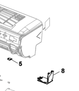 008B. Täckkåpa höger Nordic Inverter och Bosch Compress innedel