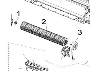 002A. Fläkttrumma till Nordic Inverter och Bosch Compress