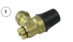 Säkerhetsventil 1/2" 3bar